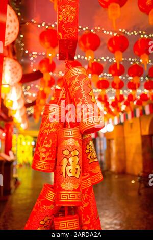 Décoration chinoise suspendue pendant le nouvel an chinois 2020, Banque D'Images