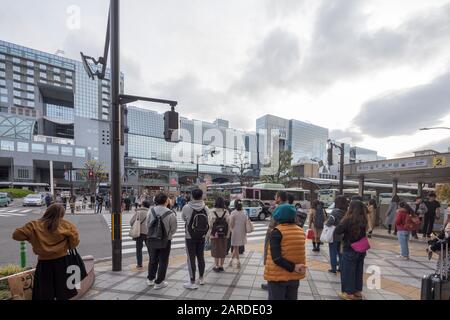 La gare de Kyoto, Kyoto, Japon Banque D'Images