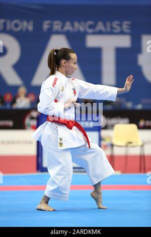 Paris, France . 26 janvier 2020. Bottaro pour l'Italie dans la finale de la Kata des femmes (crédit photo: Mickael Chavet/Alay Live News Banque D'Images