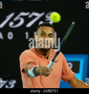 Melbourne Australie 27/01/2020 D8 Nick Kyrgios (AUS) en quatrième partie photo Anne Parker International Sports Foto Banque D'Images