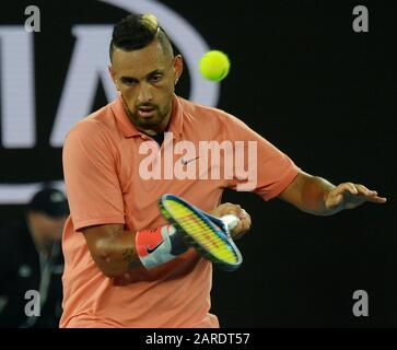 Melbourne Australie 27/01/2020 D8 Nick Kyrgios (AUS) en quatrième partie photo Anne Parker International Sports Foto Banque D'Images