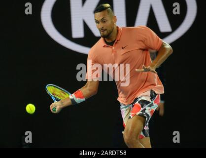 Melbourne Australie 27/01/2020 D8 Nick Kyrgios (AUS) en quatrième partie photo Anne Parker International Sports Foto Banque D'Images