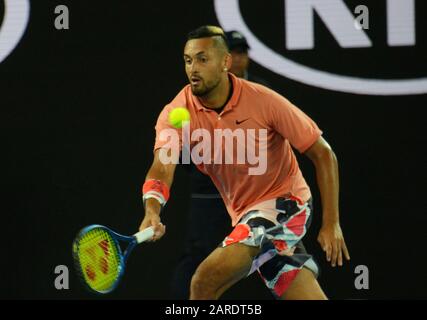 Melbourne Australie 27/01/2020 D8 Nick Kyrgios (AUS) en quatrième partie photo Anne Parker International Sports Foto Banque D'Images