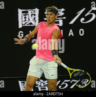 Melbourne Australie 27/01/2020 D8 Rafael Nadal (ESP) remporte le quatrième match rond photo Anne Parker International Sports Fo Banque D'Images