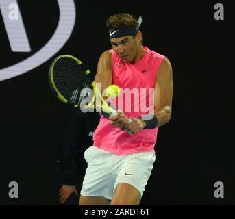 Melbourne Australie 27/01/2020 D8 Rafael Nadal (ESP) remporte le quatrième match rond photo Anne Parker International Sports Fo Banque D'Images