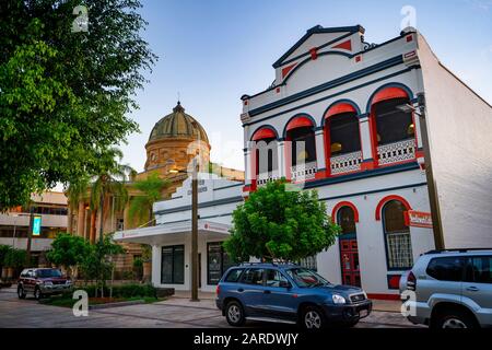 Royal Bank Of Queensland Building, Quay Street, Rockhampton Banque D'Images