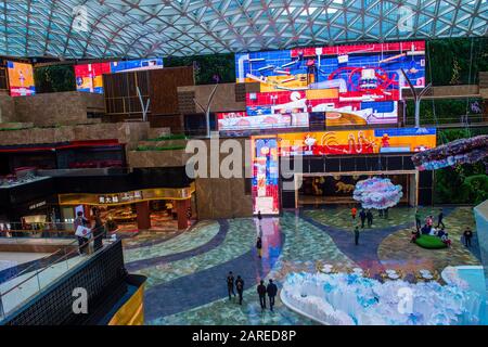 Macao - JAN 01 : l'intérieur de l'hôtel et du casino MGM Cotai à Macao le 1er janvier 2020. L'hôtel a ouvert ses portes en 2018 et compte 1 390 chambres et suites. Banque D'Images