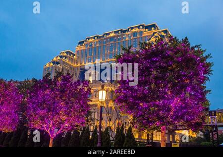 L'hôtel et le casino parisiens de Macao Banque D'Images