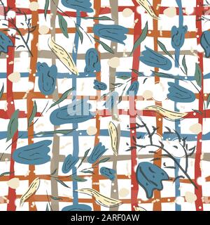 Transparente Floral Pattern. Faites à la main. Vector Illustration Illustration de Vecteur