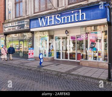 Boutique WH Smith à Bishop Auckland, Angleterre, Royaume-Uni. Banque D'Images