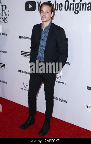 Westwood, États-Unis. 27 janvier 2020. Corey Harper arrive à la première de Los Angeles De YouTube Originals 'Justin Bieber: Seasons' tenue au Regency Bruin Theatre le 27 janvier 2020 à Westwood, Los Angeles, Californie, États-Unis. (Photo De Xavier Collin/Image Press Agency) Crédit: Image Press Agency/Alay Live News Banque D'Images