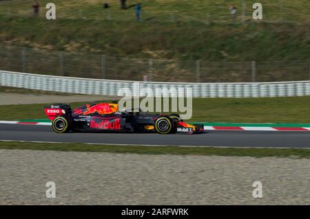 Max Verstappen (33), Aston Martin Red Bull Racing. Barcelone, Espagne. 1er Mars 2019. 1 Jours de test. Championnat du monde 2019 Banque D'Images