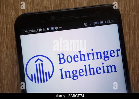 Le logo Boehringer Ingelheim s'affiche sur un smartphone moderne Banque D'Images