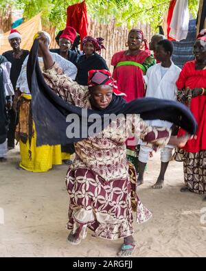 Cérémonie De Voodoo À Dogondoutchi, Niger, Afrique De L'Ouest, Afrique Banque D'Images