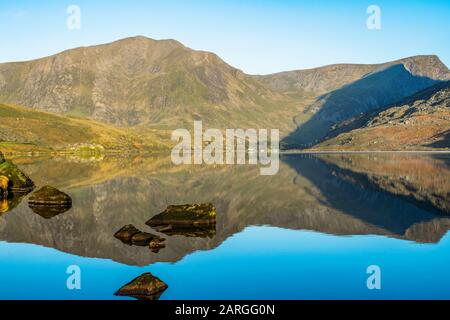 Llyn Ogwen, Gwynedd, Pays De Galles Du Nord. Banque D'Images