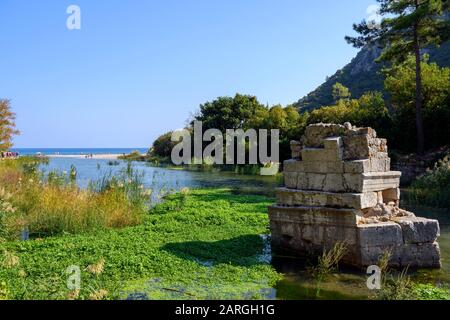 Asien, Türkei, Provin Antalya, Ausgrabungen Von Olympos, Brückenpfeiler Banque D'Images