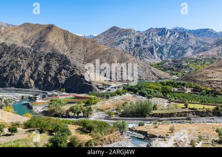 Paysage De Montagne, Vallée De Panjshir, Afghanistan, Asie Banque D'Images