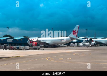 Airbus A330-941neo Lion Air PK-LEI à l'aéroport international Soekarno-Hatta Banque D'Images