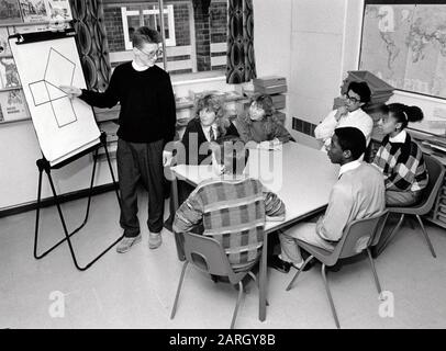 Forest Secondary School, Nottingham, Royaume-Uni 1988 Banque D'Images