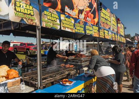 Barbecue Smoker Pigfest Lakeland, Floride États-Unis Banque D'Images