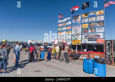 Barbecue Smoker Pigfest Lakeland, Floride États-Unis Banque D'Images
