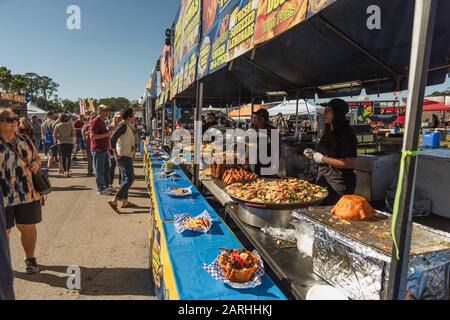 Barbecue Smoker Pigfest Lakeland, Floride États-Unis Banque D'Images
