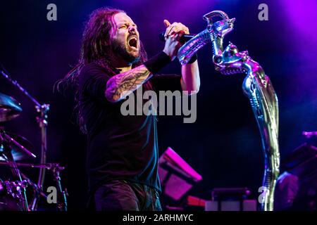 Brisstow, va, États-Unis. 3 août 2014. Korn se produit à Jiffy Lube Live à Brisstow, en Virginie, le 3 août Banque D'Images