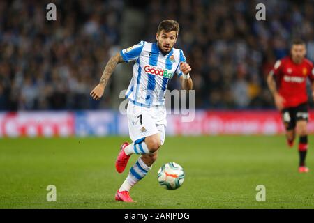 San Sebastian, Espagne. 26 janvier 2020. Portu (Sociedad) Football/Football : Espagnol 'la Liga Santander' match entre Real Sociedad 3-0 RCD Mallorca à la Reale Arena de San Sebastian, Espagne . Crédit: Mutsu Kawamori/Aflo/Alay Live News Banque D'Images