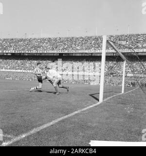 Sparta contre Feyenoord 3-0. Moments de jeu Date: 27 août 1961 mots clés: Sport, football Nom de l'institution: Feyenoord Banque D'Images