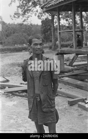 Photo Reportage Palembangs Mimmed Indonian Man Date : Janvier 1947 Lieu : Indonésie, Indes Orientales Néerlandaises, Palembangs, Sumatra Banque D'Images