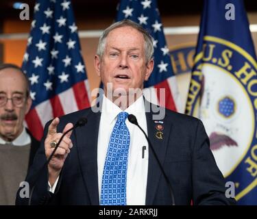 28 janvier 2020 - Washington, DC, États-Unis: Le représentant américain Joe Wilson (R-SC) a parlé du récent voyage bipartisan du Congrès en Pologne et en Israël pour la commémoration de 75 ans depuis la libération d'Auschwitz. (Photo de Michael Brochstein/Sipa USA) Banque D'Images