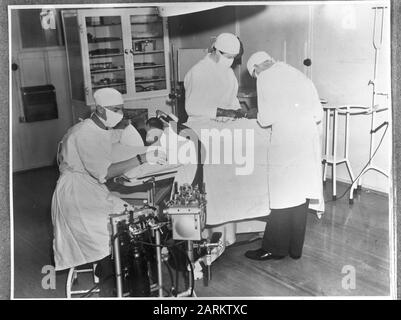 Navire hospitalier navire de l'hôpital Orange quitte Melbourne pour une mission de sauvetage à Batavia Date: 22 octobre 1945 lieu: Australie mots clés: Expédition Banque D'Images