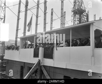 Lancement du navire de Russie OGB Date : 10 octobre 1953 mots clés : lancement, navires Banque D'Images