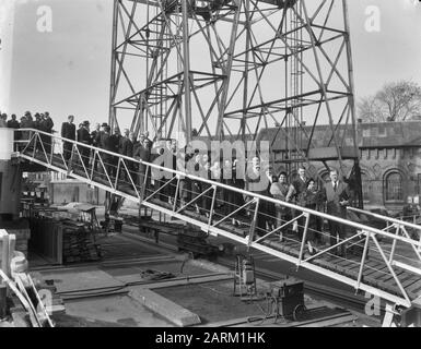 Lancement du navire de Russie OGB Date : 10 octobre 1953 mots clés : lancement, navires Banque D'Images