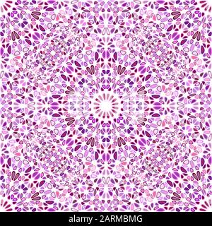 Fleur géométrique sans couture mandala ornement motif fond - floral abstrait bohème oriental vecteur art graphique Illustration de Vecteur