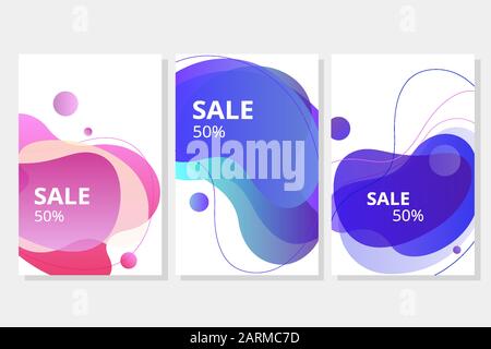 Vecteur d'une bannière de vente moderne avec modèle coloré Illustration de Vecteur