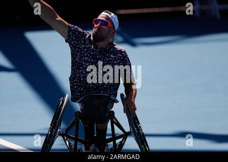 Open D'Australie, Melbourne Park, Victoria, Australie -29 Janvier 2020. Jour Ten, Dylan Alcott (Australie) Lors Du Troisième Match En Fauteuil Roulant Quad Singles Third Round Contre Heath Davidson (Australie) -Alcott A Remporté Le Match -Image Credit - Brett Keating - Alay Live News. Banque D'Images