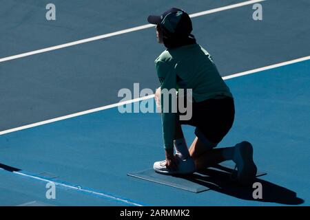 Melbourne, Australie. 29 Janvier 2020. Ball Kids au cours de la dix journée de L'Open d'Australie. Crédit: Dave Hemaison/Alay Live News Banque D'Images