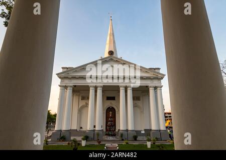 Église anglicane St George Penang est officiellement connue sous le nom d'Église de St George le Martyr. L'église fut achevée en 1818 et fut une ville de George, Penan Banque D'Images