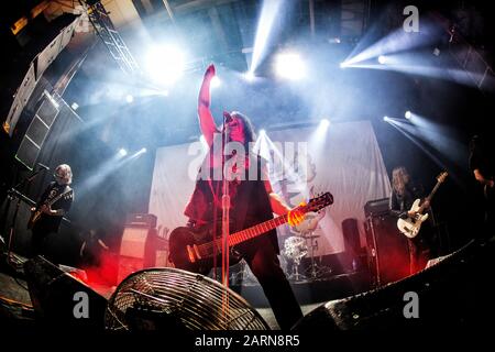 Oslo, Norvège. 27 janvier 2020. L'American stoner rock band Monster Magnet exécute un concert en direct à Rockefeller à Oslo. Ici, le chanteur Dave Wyndorf est vu en direct sur scène. (Crédit Photo: Gonzales Photo - Terje Dokken). Banque D'Images