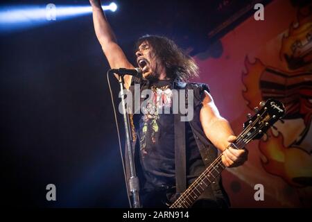 Oslo, Norvège. 27 janvier 2020. L'American stoner rock band Monster Magnet exécute un concert en direct à Rockefeller à Oslo. Ici, le chanteur Dave Wyndorf est vu en direct sur scène. (Crédit Photo: Gonzales Photo - Terje Dokken). Banque D'Images