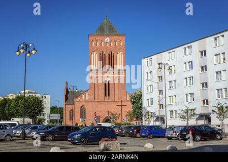 Église notre-Dame de Perpetual Help à Swidwin, capitale du comté de Swidwin dans la Voïvodie de Pomeranian Ouest du nord-ouest de la Pologne Banque D'Images