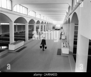 Filtre construit/pompe du NV Watertransportmaatschappij Rhin-Kennemerland à Jutphaas Date : 6 septembre 1957 lieu : Jutphaas Banque D'Images