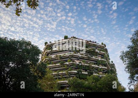 Planeta Building, siège social du Grupo Planeta jusqu'en 2017. Barcelone. Catalogne. Espagne. Banque D'Images
