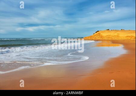 Beaux paysages de l'océan Atlantique, quelque part entre Agadir et Essaouira, Maroc Banque D'Images