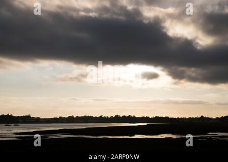 River Deben, Waldringfield, Suffolk, Angleterre. Banque D'Images