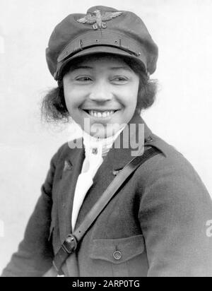 Bessie COLEMAN (1892-1926) aviateur pionnier américain en 1923 Banque D'Images