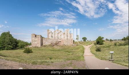 Ruines du château de Brahehus, près de Granna, Smaland, Suède, Scandinavie Banque D'Images