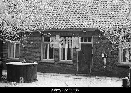 Maison du service culturel de points fixes à Haaksbergen (Remplacement de Brimmelo) Annotation : H-81. Consolidation des terres, ajustements des eaux de terrain Banque D'Images