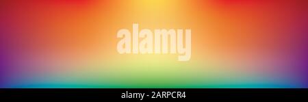 Arrière-plan panoramique arc-en-ciel dans des couleurs vives. Modèle dégradé lisse coloré. Peut être utilisé pour les panneaux muraux en verre de cuisine ou la bannière web. Illustration vectorielle modifiable dans l'EPS8 sans transparence. Illustration de Vecteur